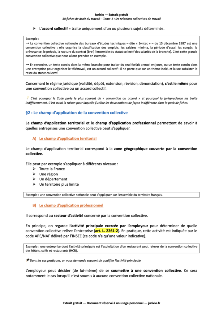Fiches de droit du travail - Les relations collectives de travail (2027) - Le pack intégral de 30 fiches 3 relations collectives de travail jurixio 3
