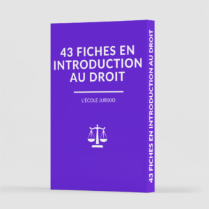 Fiches d'introduction au droit (2026) - Le pack intégral de 43 fiches