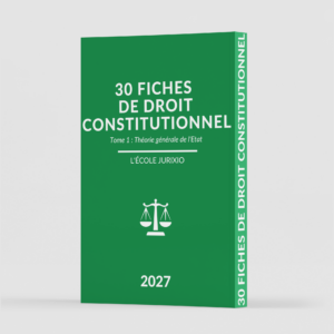 Fiches de droit constitutionnel - Théorie générale de l'Etat - Jurixio 2027