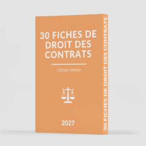 Fiches de droit des contrats (2027) - Jurixio