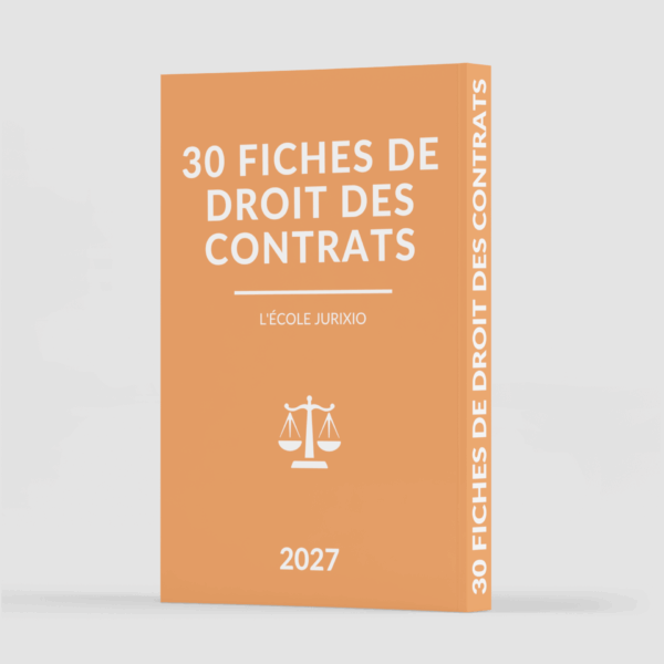 Fiches de droit des contrats (2027) - Jurixio