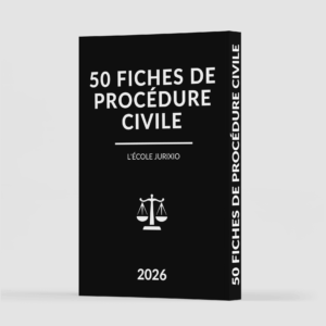 Fiches de procédure civile (2026) - Le pack intégral de 50 fiches