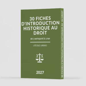 Fiches d'introduction historique au droit (2027) - Jurixio