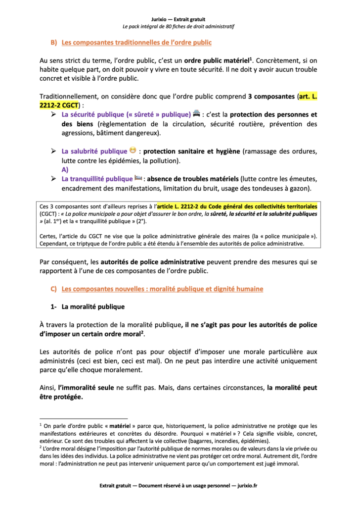 Fiches de droit administratif S1&S2 (2026) - Le pack intégral de 80 fiches 2 Fiches droit administratif jurixio 2