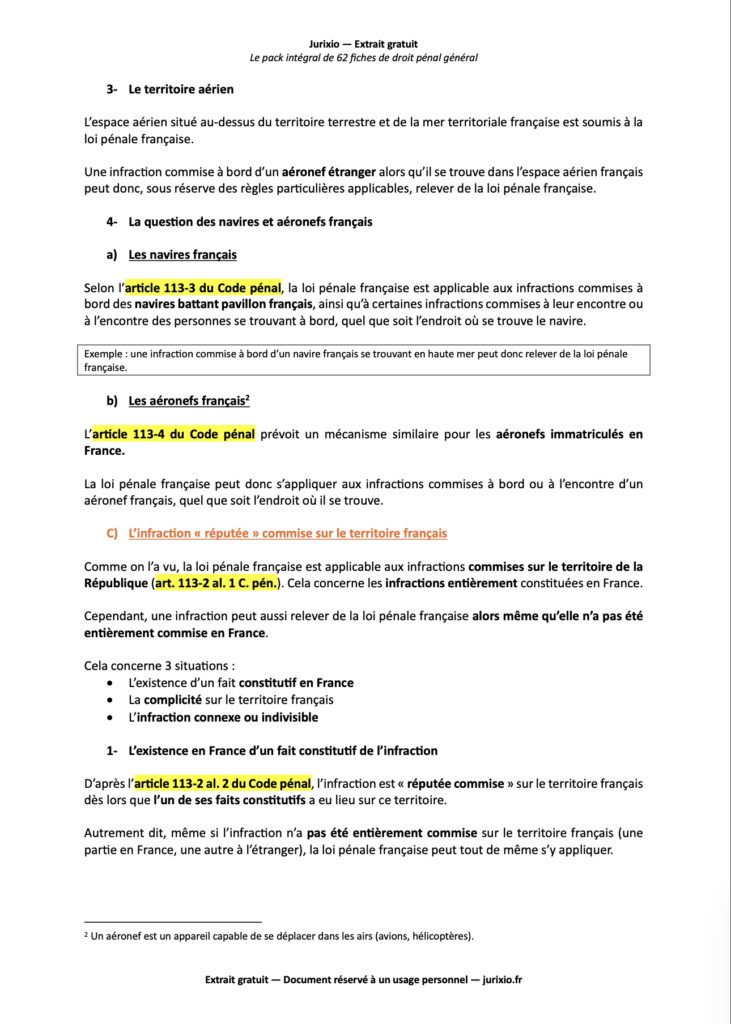 Fiches de droit pénal général 3 droit penal general extrait fiches