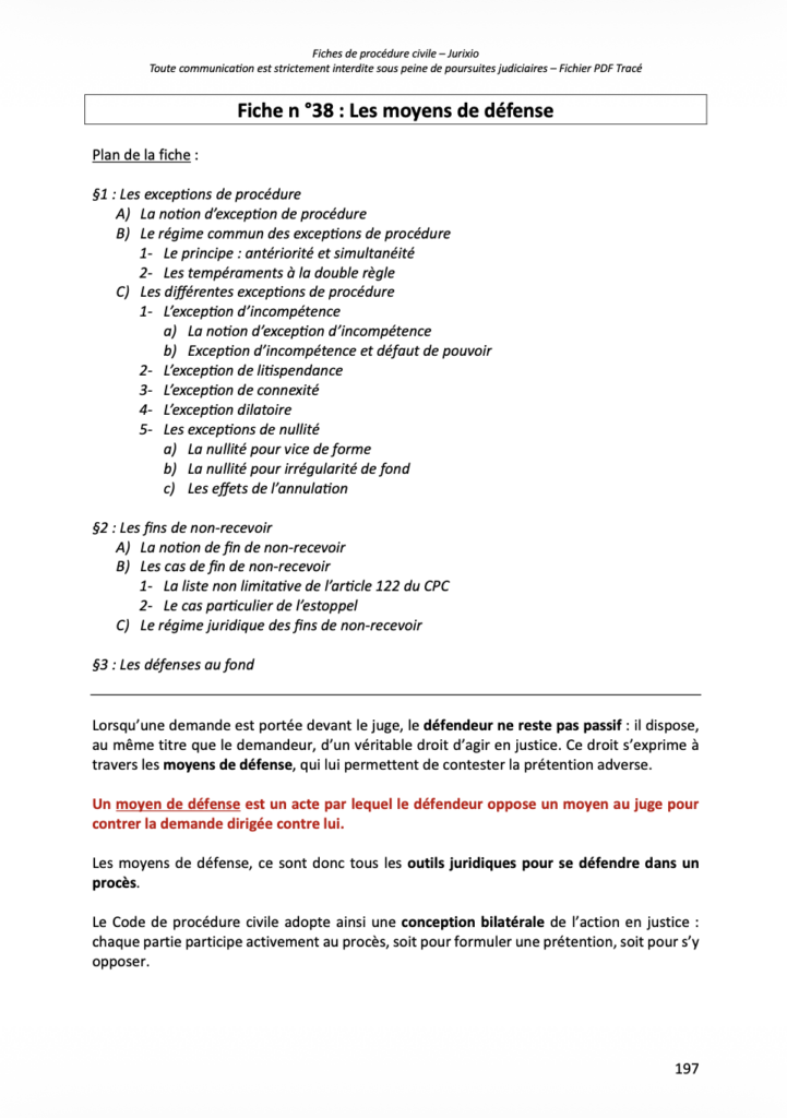 Fiches de procédure civile (2026) - Le pack intégral de 78 fiches 1 fiches procedure civile jurixio 2