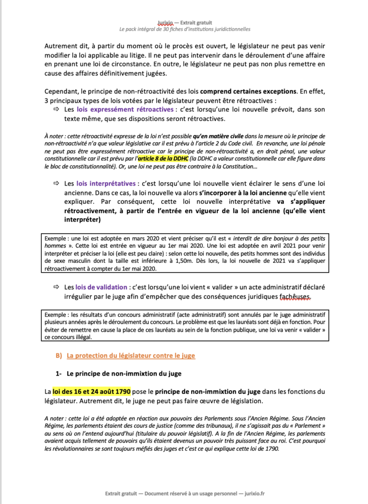 Fiches d'institutions juridictionnelles (2026) - Le pack intégral de 30 fiches 2 institutions juridictionnelles pdf jurixio 2