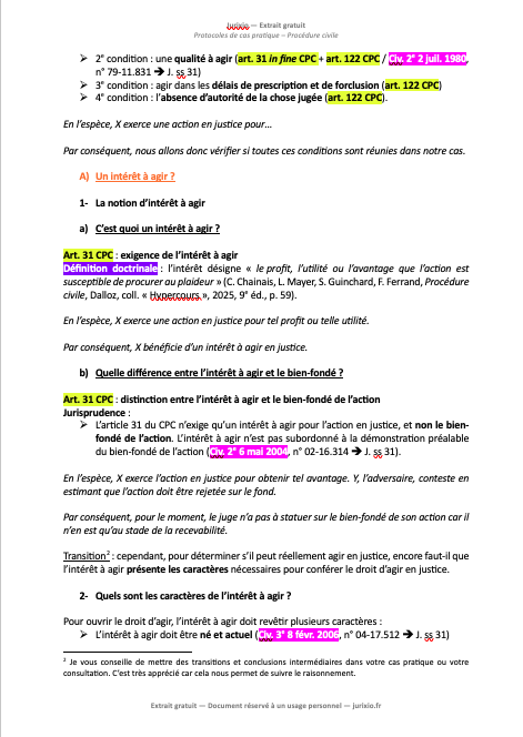 Protocoles de cas pratique - Procédure civile 4 Protocoles cas pratique procedure civile 3