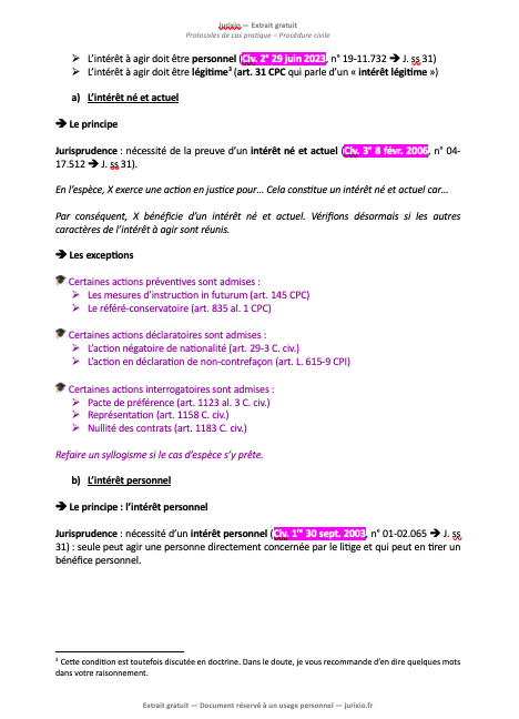 Protocoles de cas pratique - Procédure civile 5 Protocoles cas pratique procedure civile 4