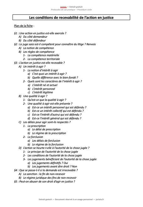 Protocoles de cas pratique - Procédure civile 2 Protocoles cas pratique procedure civile