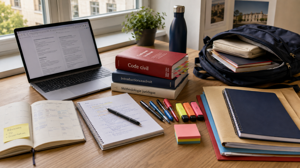 Fournitures et matériel pour la fac de droit